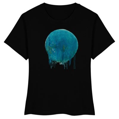 DRITKS9ZMO_STTW172-16 "blauer Kreis" von Birgit Jung - Damen Premium Organic Shirt-16