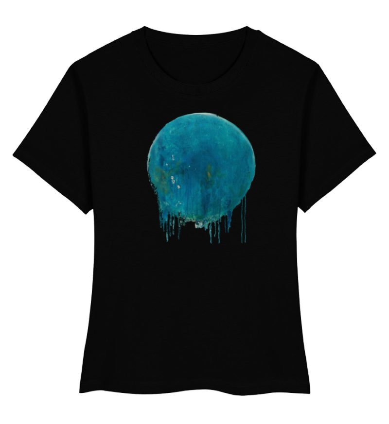 DRITKS9ZMO_STTW172-16 "blauer Kreis" von Birgit Jung - Damen Premium Organic Shirt-16