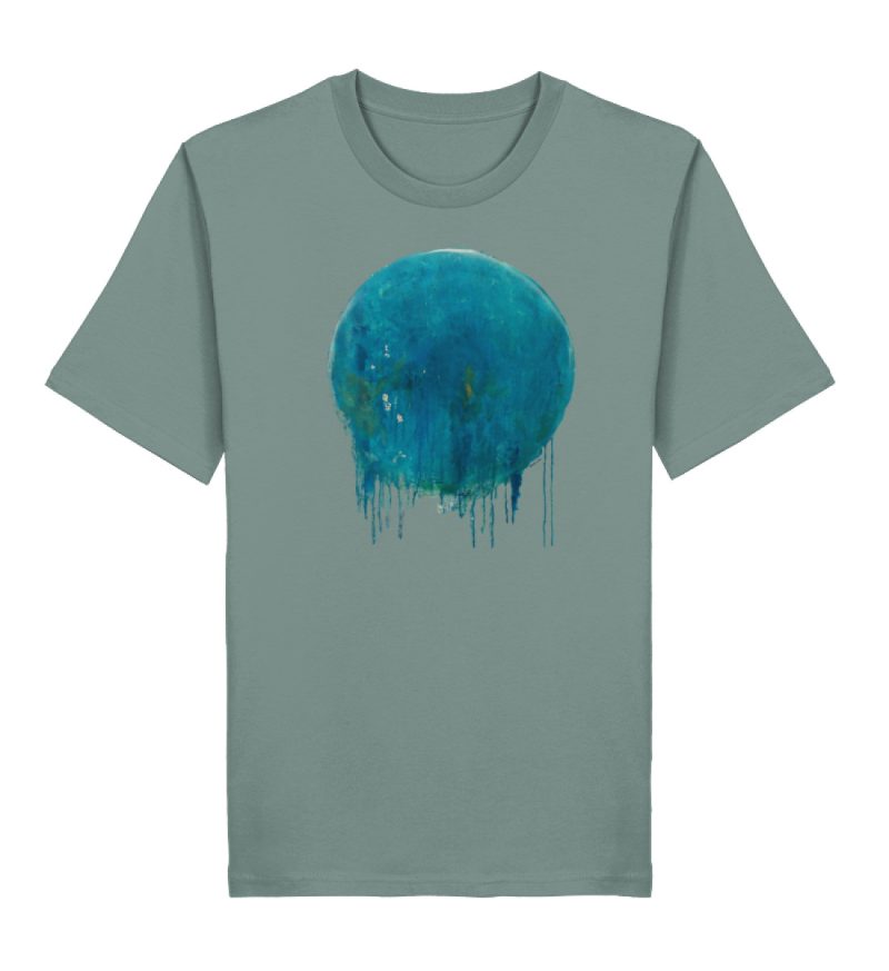 DRITKS9ZMO_STTU169-7236 "blauer Kreis" von Birgit Jung - Herren Premium Organic Shirt 2.0 ST/ST-7236