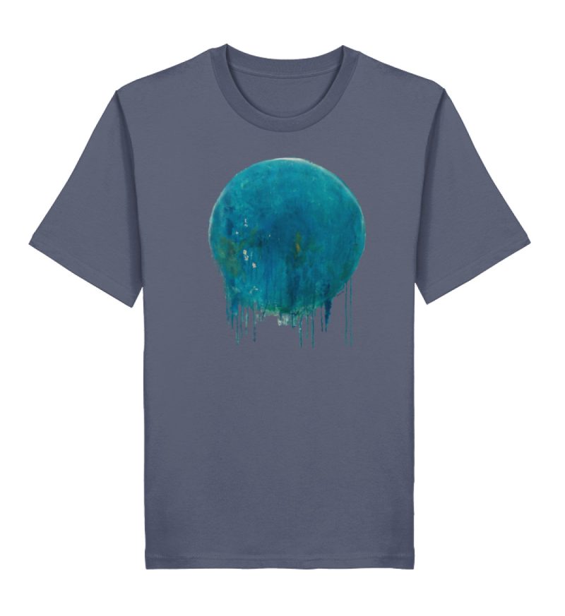 DRITKS9ZMO_STTU169-7080 "blauer Kreis" von Birgit Jung - Herren Premium Organic Shirt 2.0 ST/ST-7080