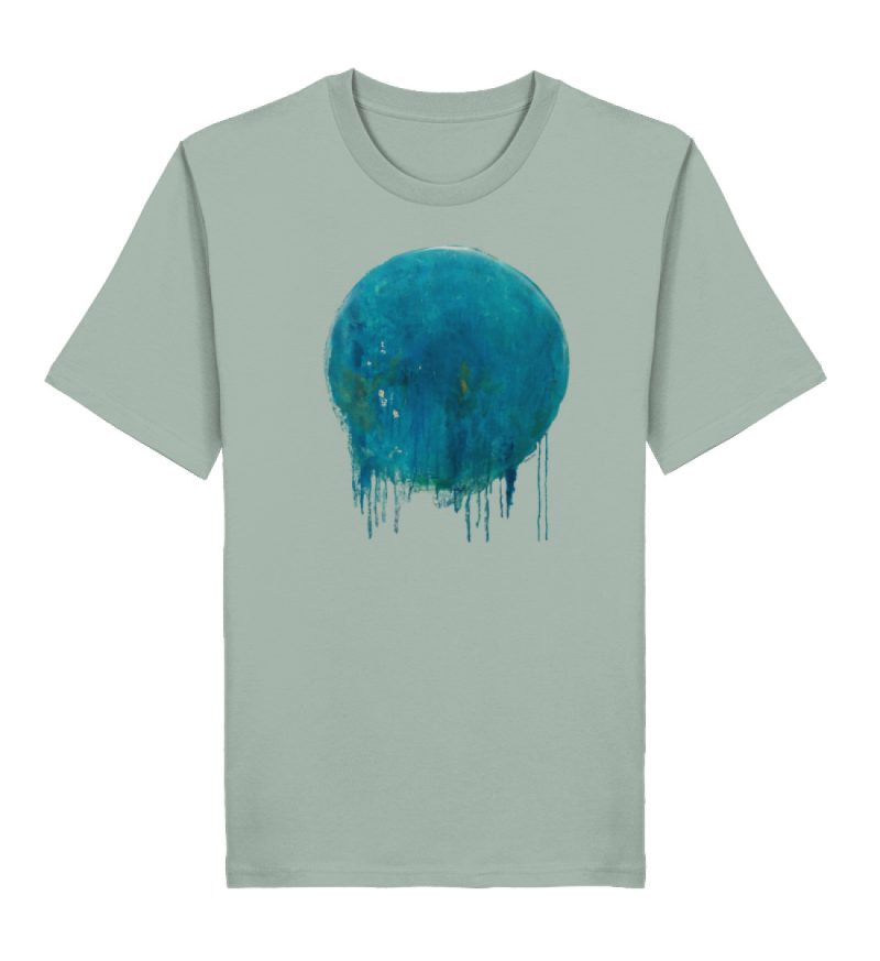 DRITKS9ZMO_STTU169-7137 "blauer Kreis" von Birgit Jung - Herren Premium Organic Shirt 2.0 ST/ST-7137