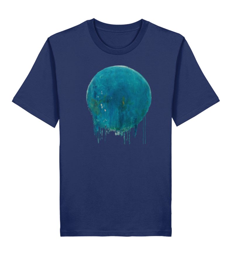 DRITKS9ZMO_STTU169-6057 "blauer Kreis" von Birgit Jung - Herren Premium Organic Shirt 2.0 ST/ST-6057