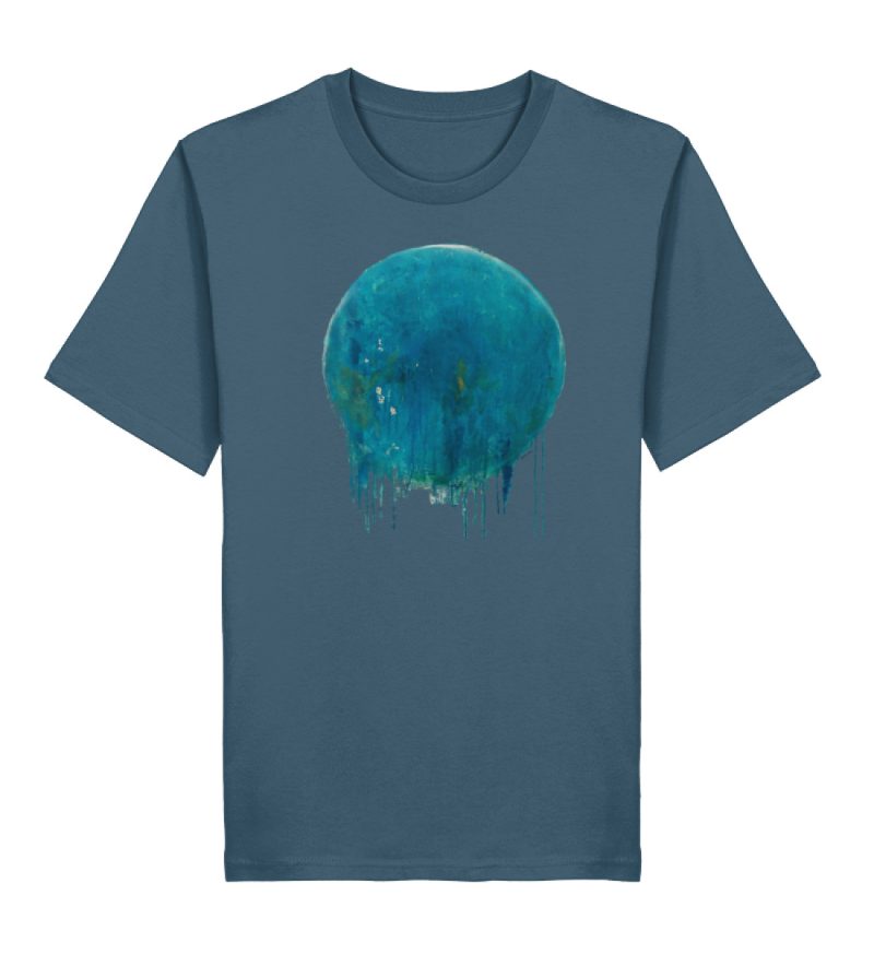 DRITKS9ZMO_STTU169-6880 "blauer Kreis" von Birgit Jung - Herren Premium Organic Shirt 2.0 ST/ST-6880