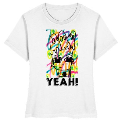 DRQRVO7GTW_STTW172-3 "Yeah" von Susanne Beucher - Damen Premium Organic Shirt-3