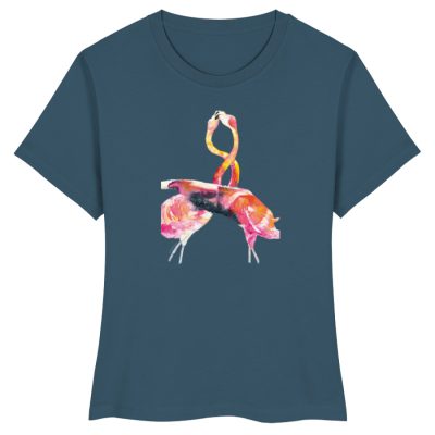 "Flamingos" von Sophia Kirst - Damen Premium Organic Shirt-6880