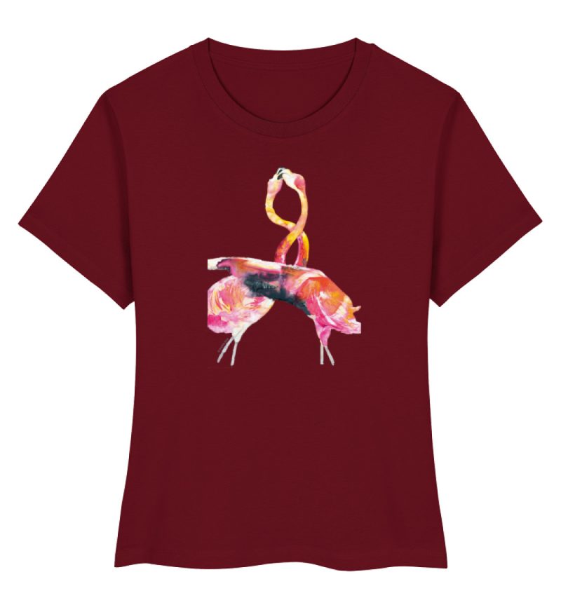 "Flamingos" von Sophia Kirst - Damen Premium Organic Shirt-6974