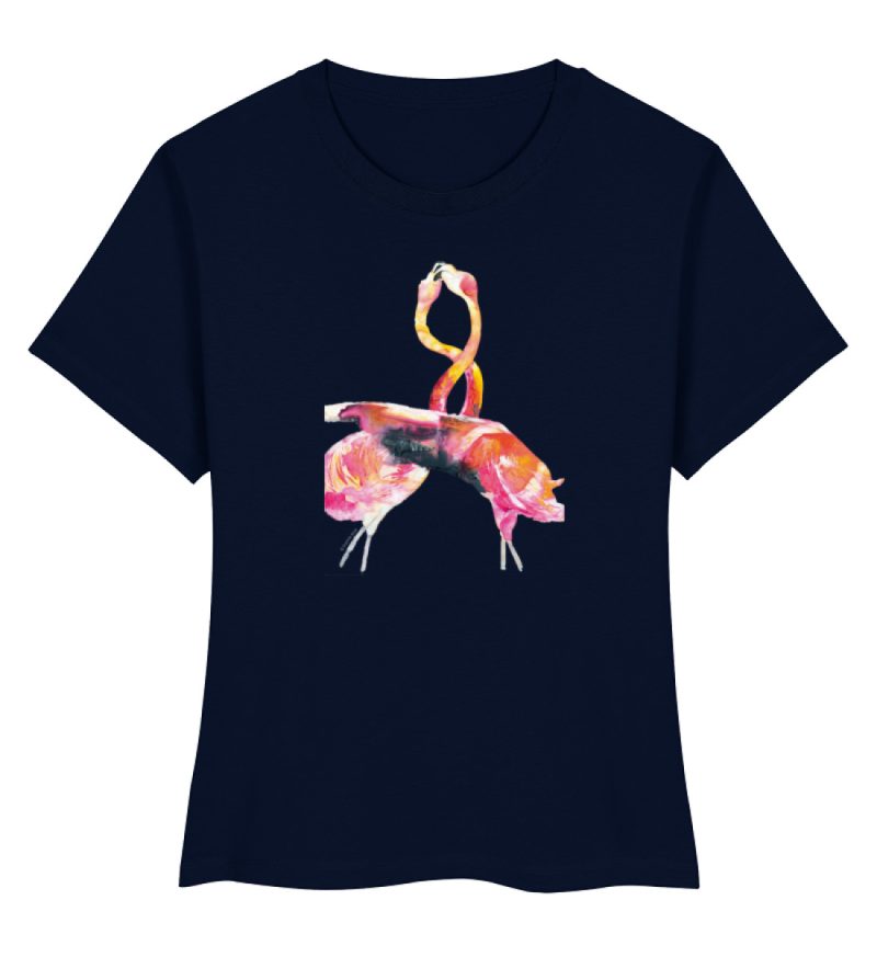 "Flamingos" von Sophia Kirst - Damen Premium Organic Shirt-6959