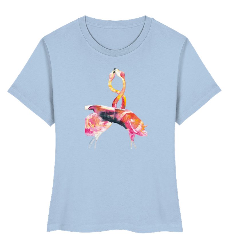"Flamingos" von Sophia Kirst - Damen Premium Organic Shirt-7240