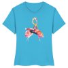 "Flamingos" von Sophia Kirst - Damen Premium Organic Shirt-7144