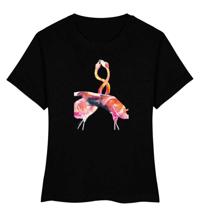 "Flamingos" von Sophia Kirst - Damen Premium Organic Shirt-16