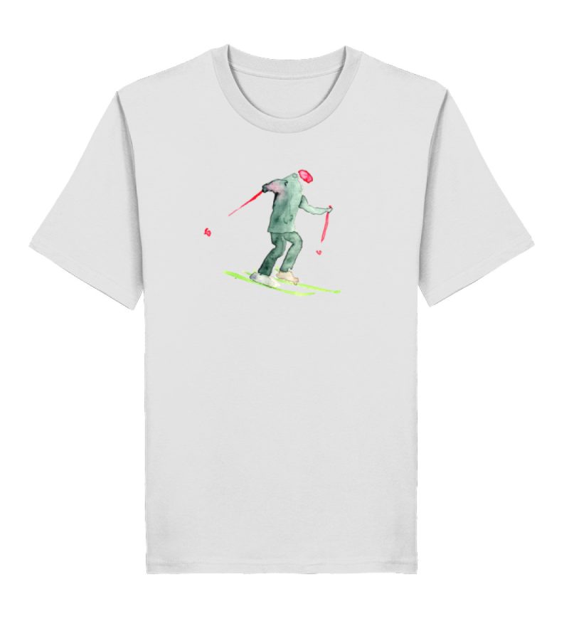 DR3MJAS1OB_STTU169-6961 "Skifahrer" von Sophia Kirst - Herren Premium Organic Shirt 2.0 ST/ST-6961