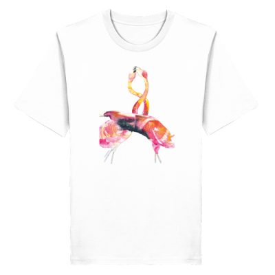 "Flamingos" von Sophia Kirst - Herren Premium Organic Shirt 2.0 ST/ST-3