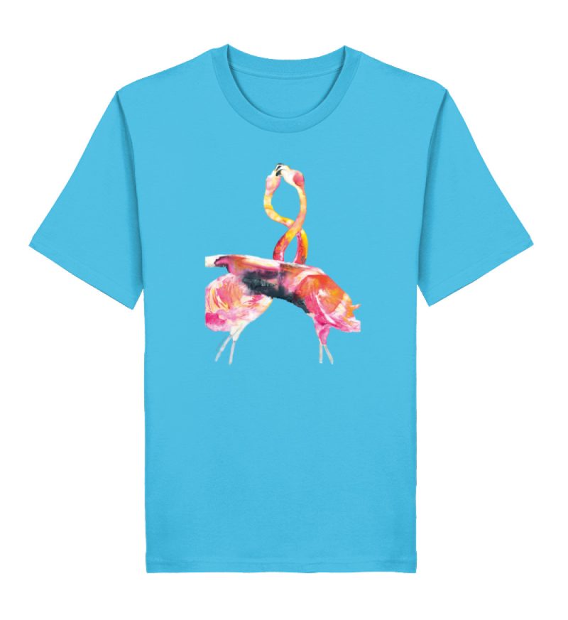 "Flamingos" von Sophia Kirst - Herren Premium Organic Shirt 2.0 ST/ST-7144