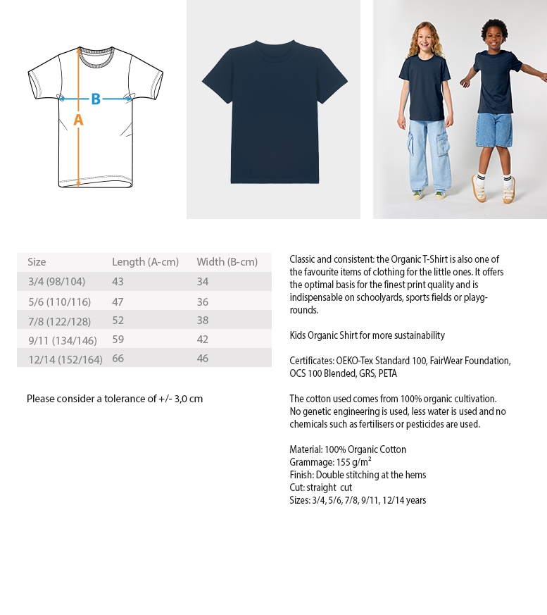 DR1VJGO0VH_STTK184-Measure "Affe" von Vroni Finckh - Kinder Premium Organic T-Shirt 2.0 ST/ST