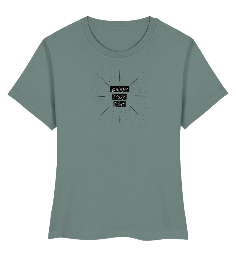 "shine your light" - Damen Premium Organic Shirt-7236