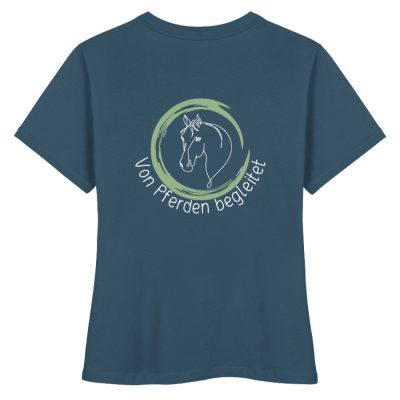 "von Pferden begleitet" - Damen Premium Organic Shirt-6880