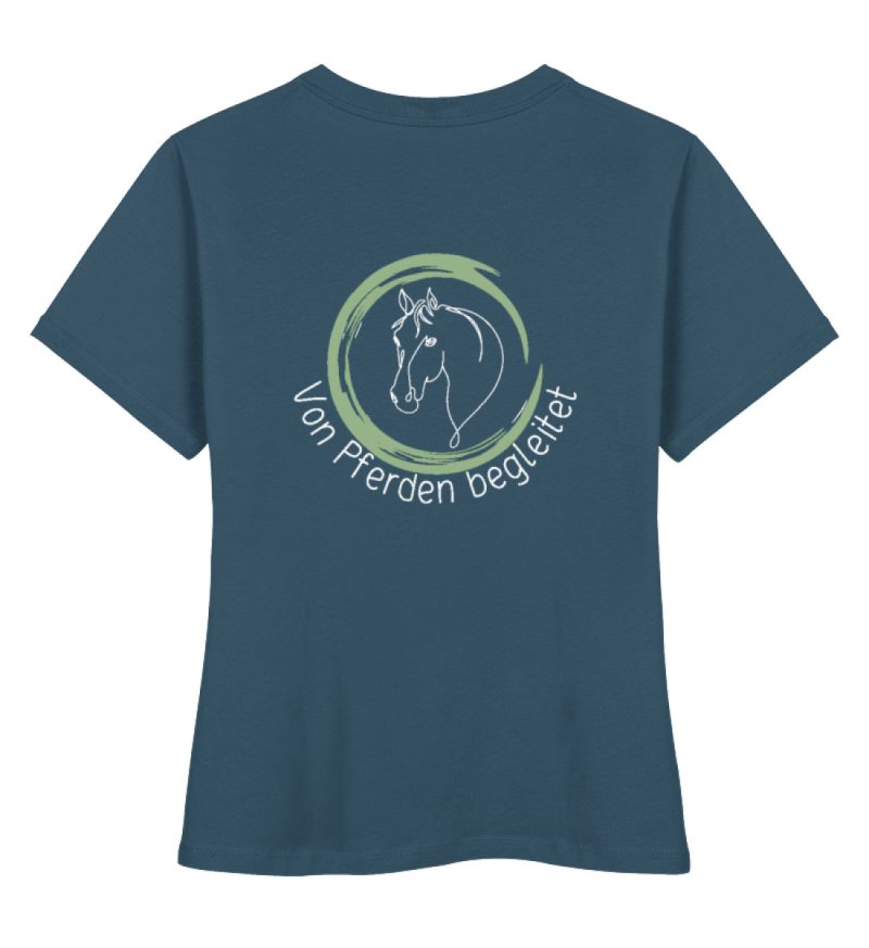 "von Pferden begleitet" - Damen Premium Organic Shirt-6880