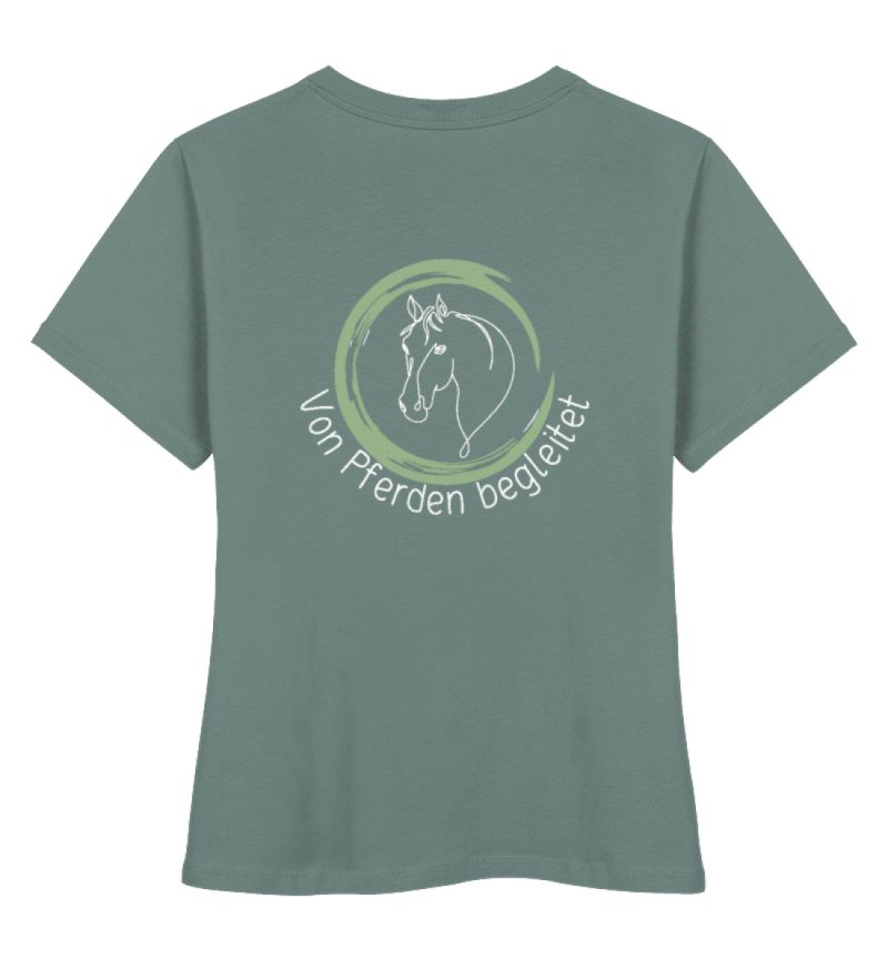"von Pferden begleitet" - Damen Premium Organic Shirt-7236