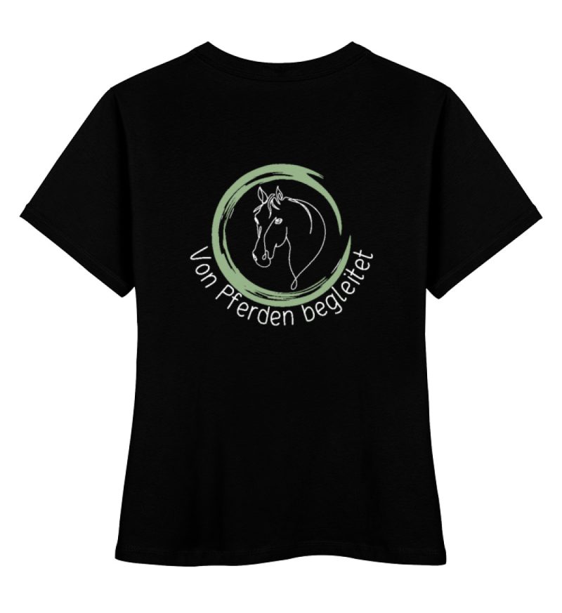 "von Pferden begleitet" - Damen Premium Organic Shirt-16
