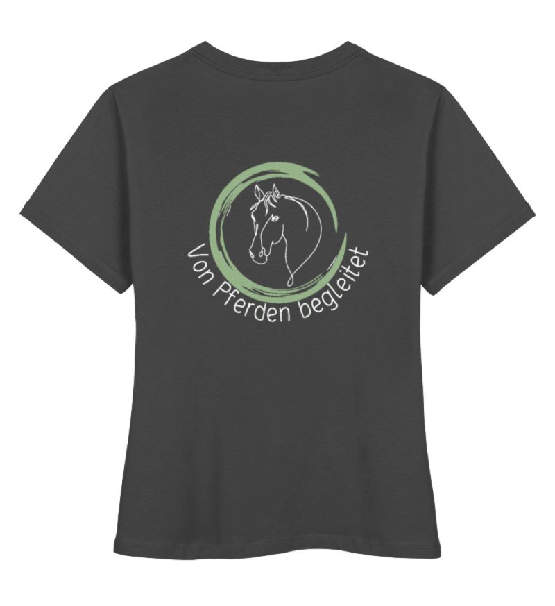 "von Pferden begleitet" - Damen Premium Organic Shirt-6903