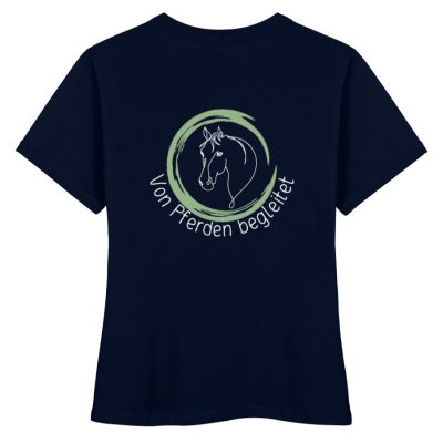 "von Pferden begleitet" - Damen Premium Organic Shirt-6959
