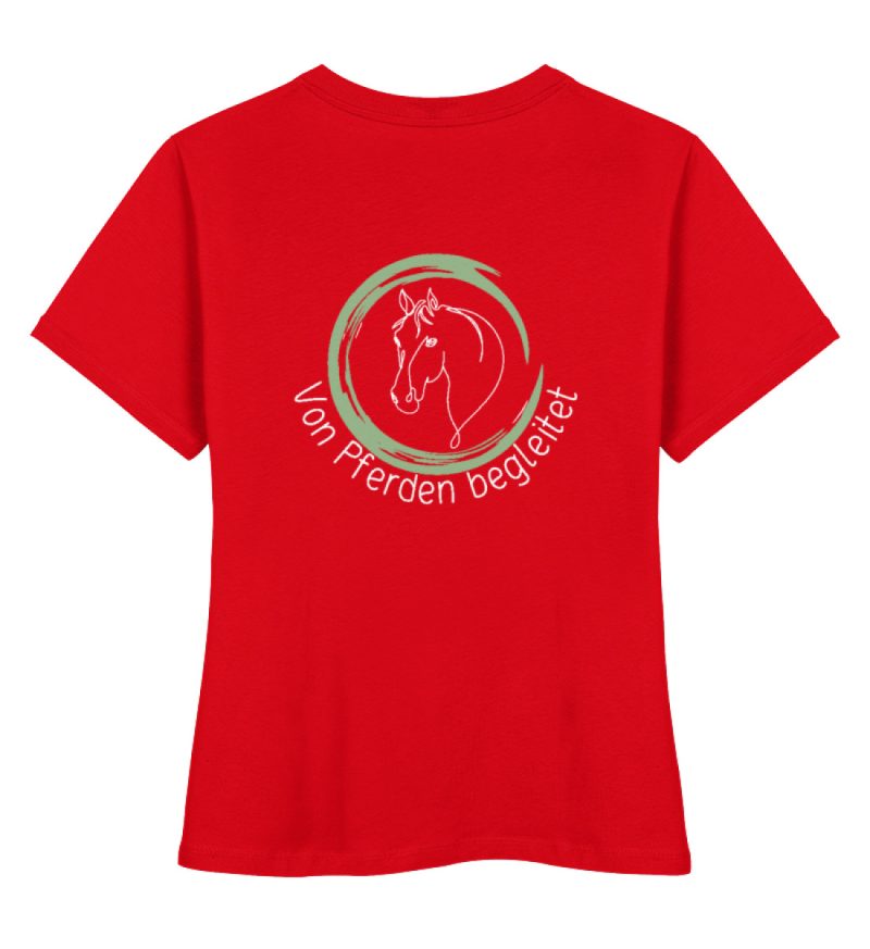 "von Pferden begleitet" - Damen Premium Organic Shirt-6973