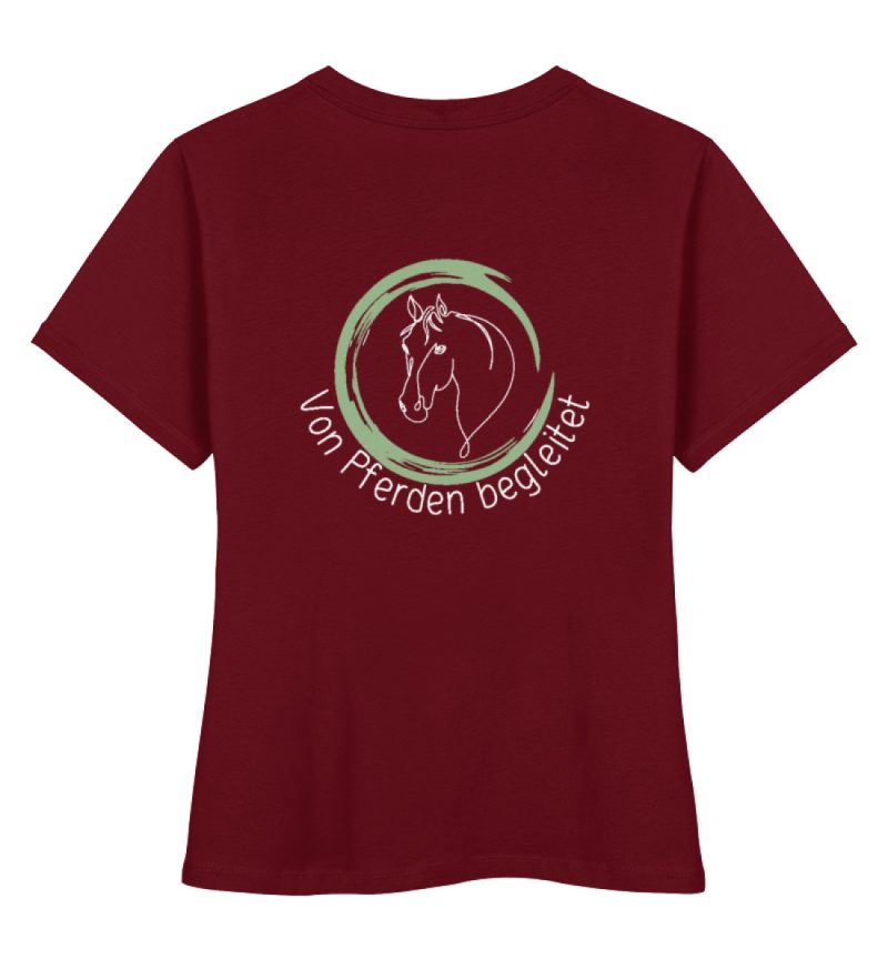 "von Pferden begleitet" - Damen Premium Organic Shirt-6974