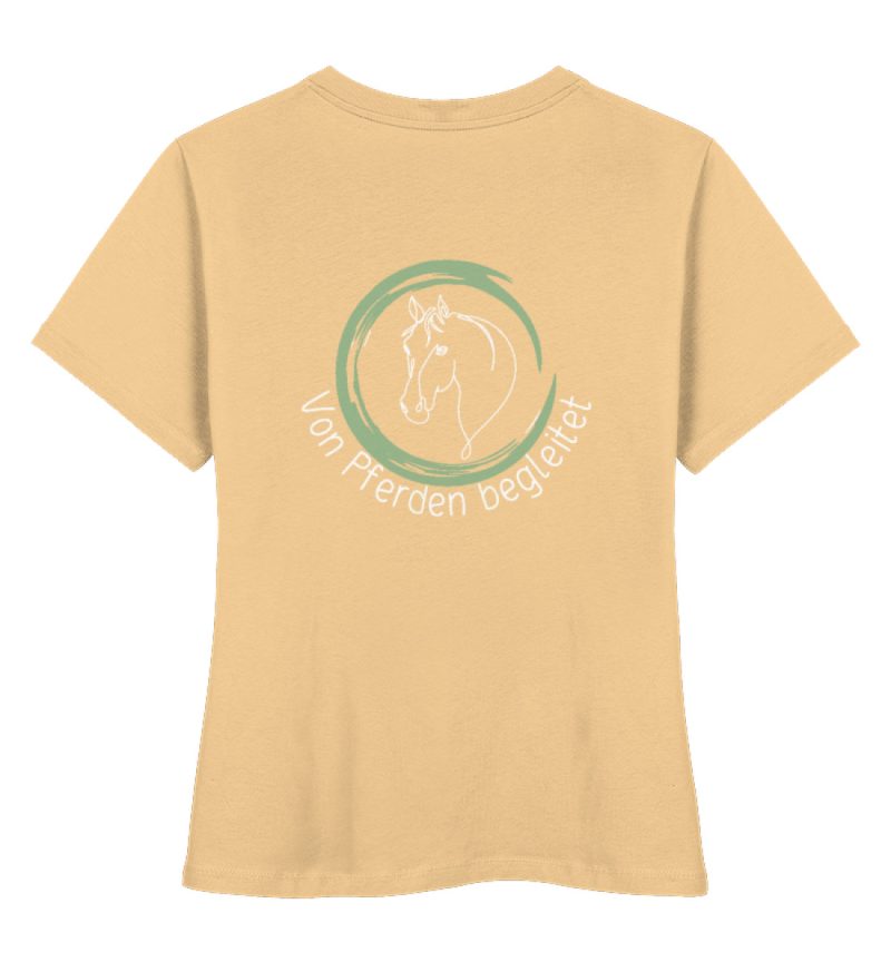 "von Pferden begleitet" - Damen Premium Organic Shirt-7239