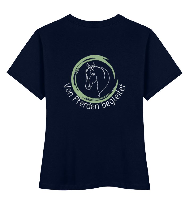 "von Pferden begleitet" - Damen Premium Organic Shirt-6959