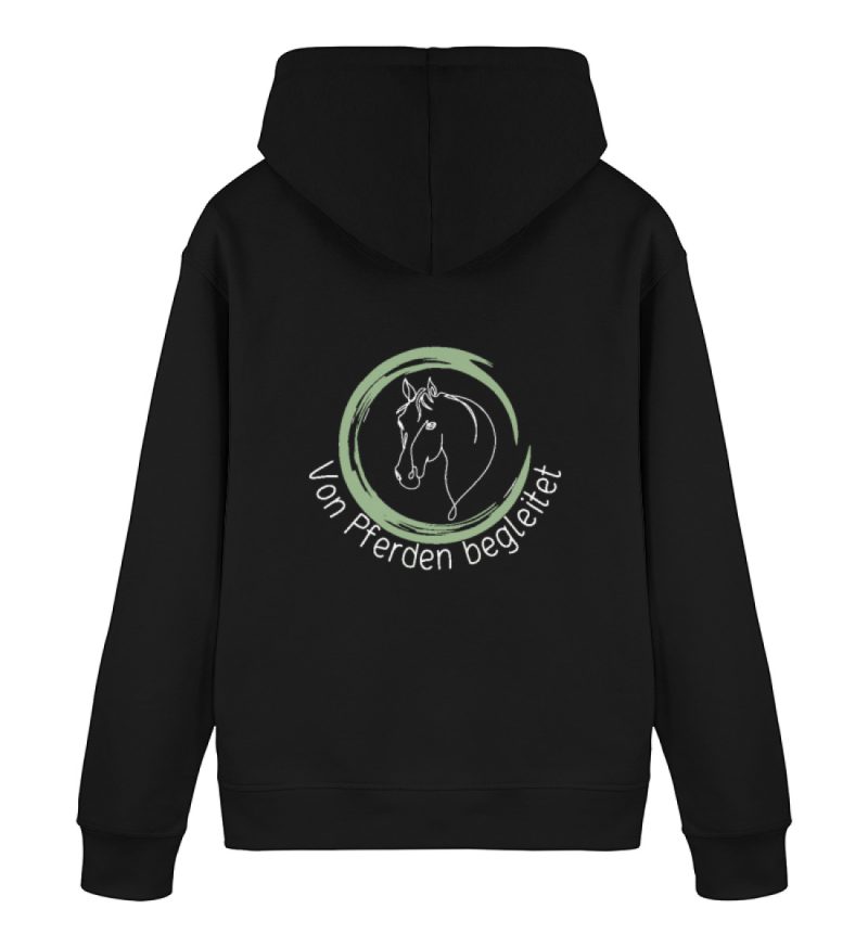 DREP6T61HR_STSU168-16 "von Pferden begleitet" - Unisex Organic Hoodie 2.0 ST/ST-16