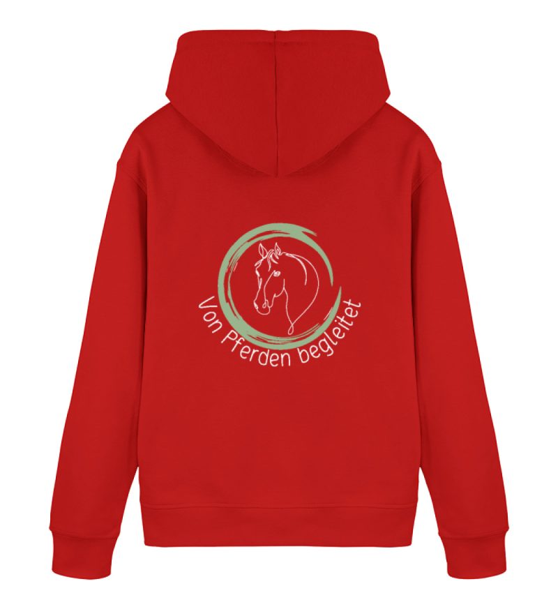 DREP6T61HR_STSU168-4 "von Pferden begleitet" - Unisex Organic Hoodie 2.0 ST/ST-4