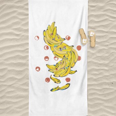 "Bananas" von Alrun Prünster Soares - High quality beach towel-3
