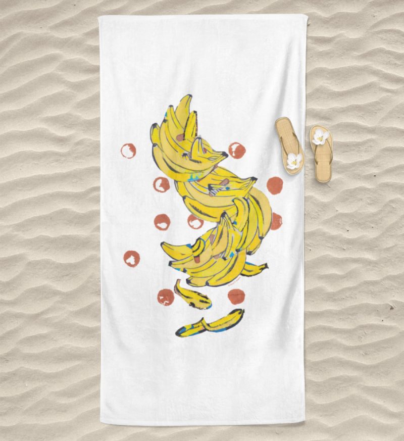 "Bananas" von Alrun Prünster Soares - High quality beach towel-3