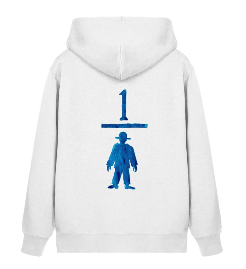 „Ein blauer Man(n)tel“ von Wulf Schiel - Unisex Organic Zipper 2.0 ST/ST-3