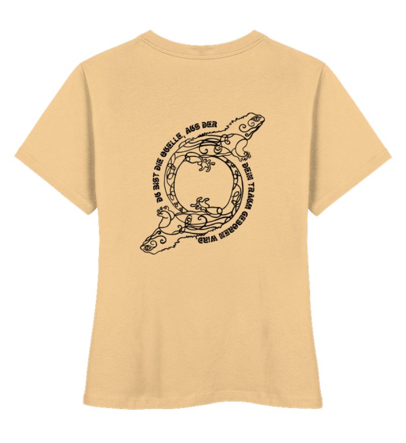 "Du bist die Quelle" - Damen Premium Organic Shirt-7239