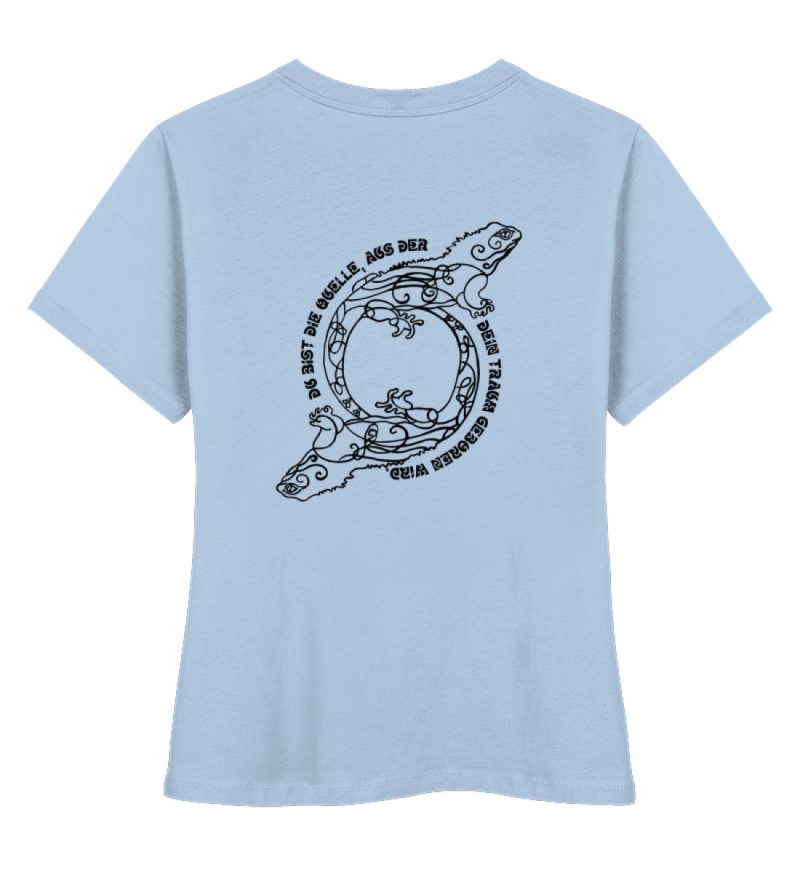 "Du bist die Quelle" - Damen Premium Organic Shirt-7240