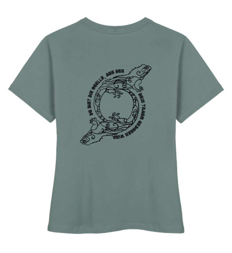 "Du bist die Quelle" - Damen Premium Organic Shirt-7236