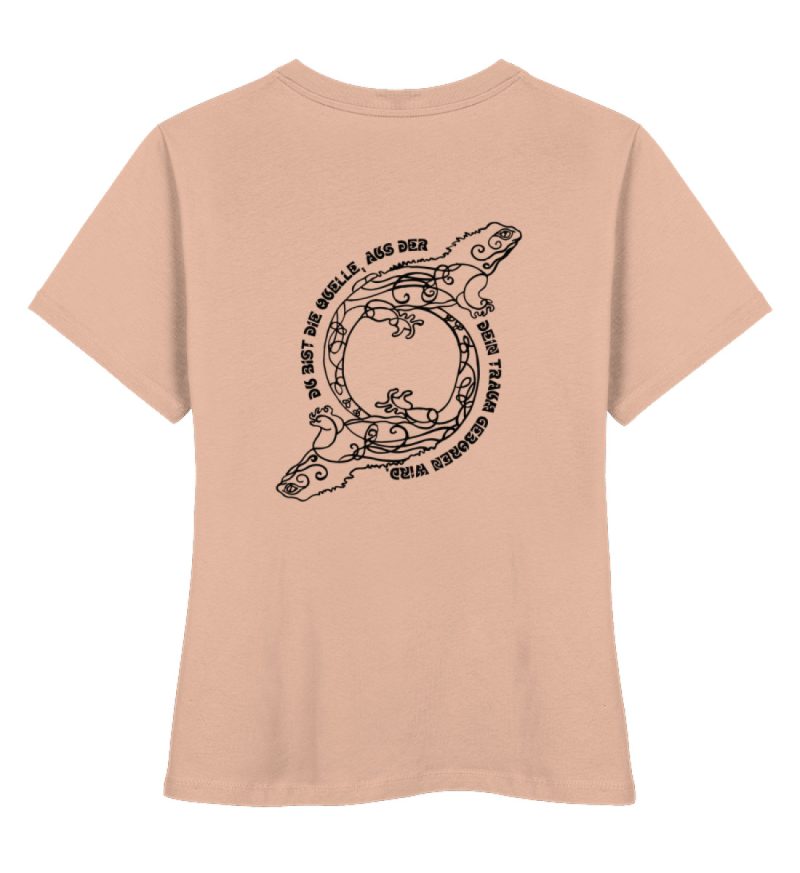 "Du bist die Quelle" - Damen Premium Organic Shirt-7234