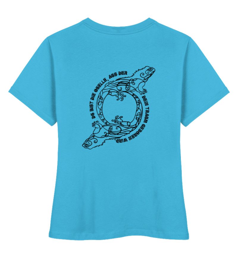 "Du bist die Quelle" - Damen Premium Organic Shirt-7144