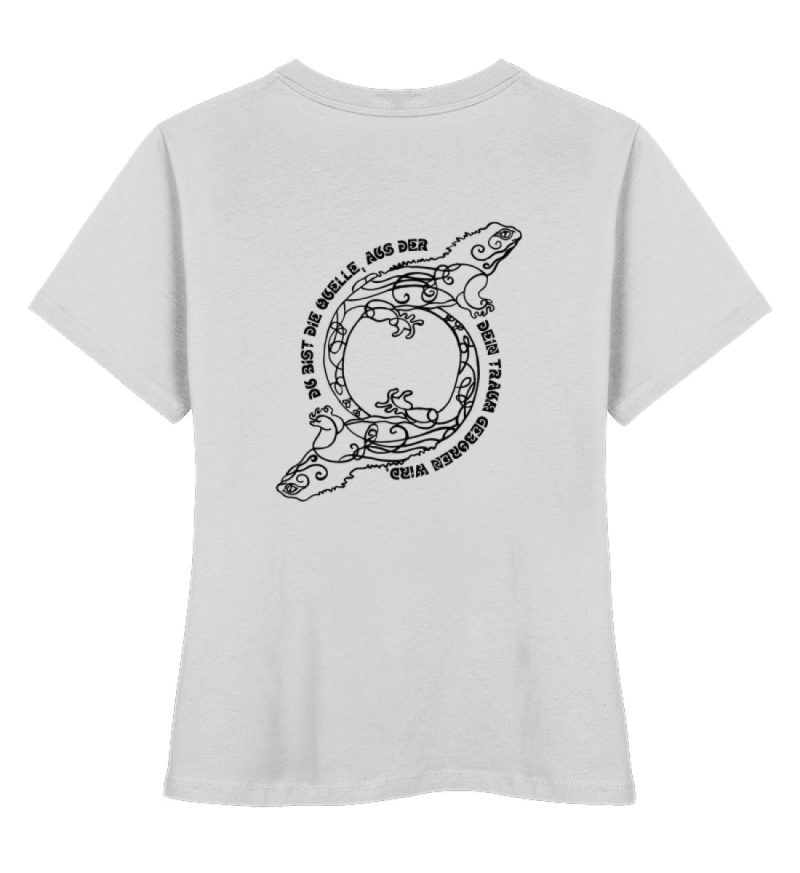 "Du bist die Quelle" - Damen Premium Organic Shirt-6961