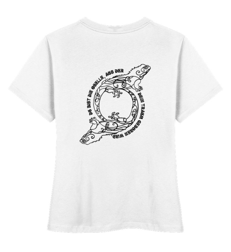 "Du bist die Quelle" - Damen Premium Organic Shirt-3