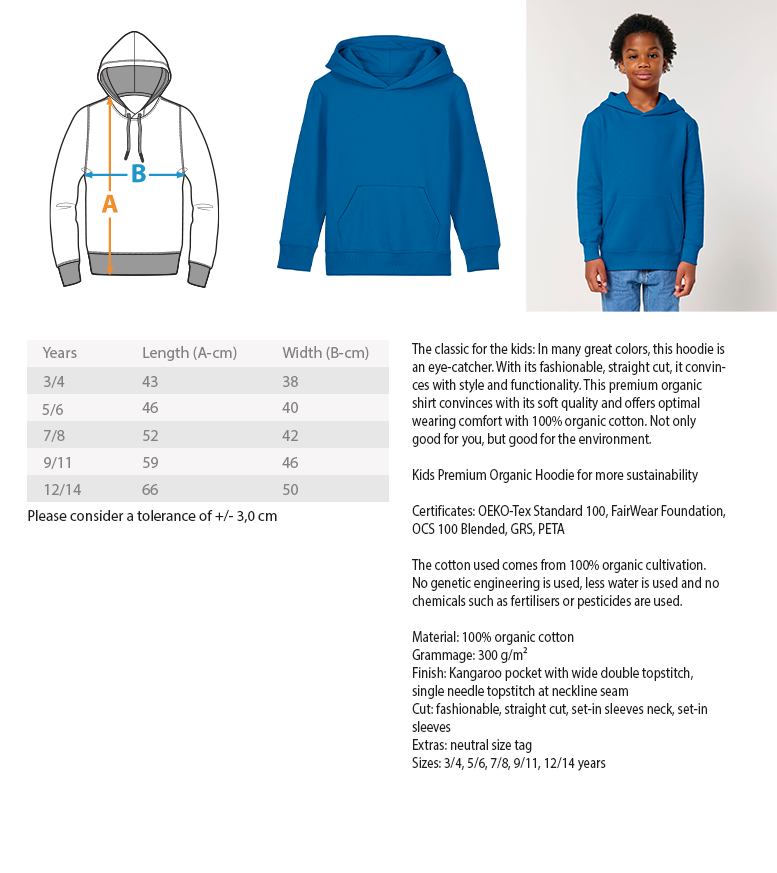 Pilsensee.de - Rückseite bedruckt - Kinder Hoodie 2.0 ST/ST