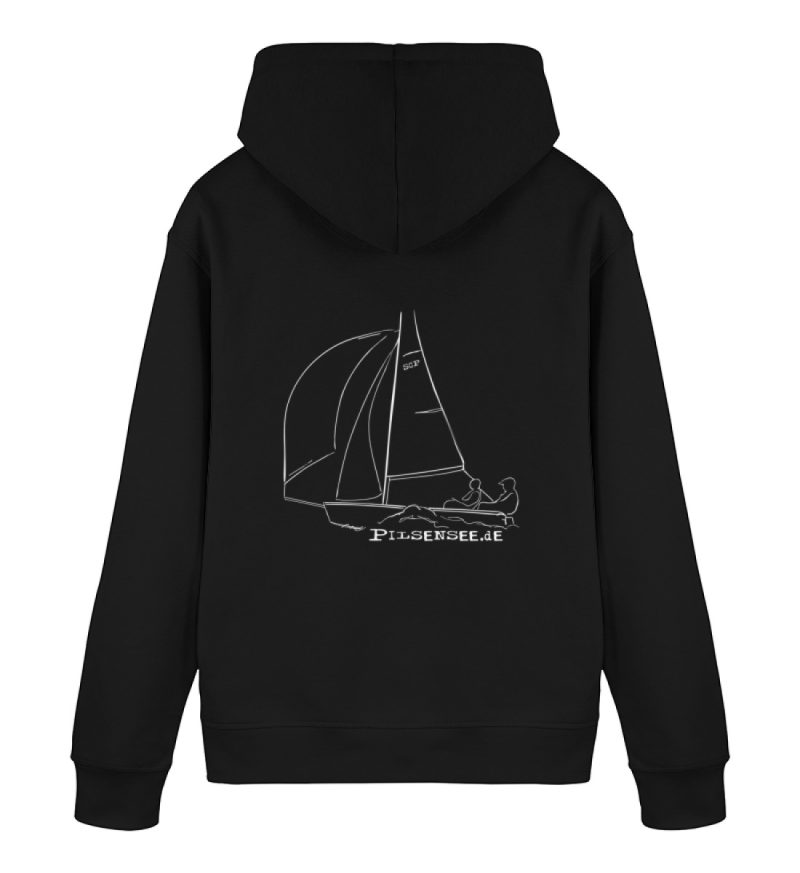 DRP7K62UM8_STSU168-16 Pilsensee.de - Rückseite bedruckt - Unisex Organic Hoodie 2.0 ST/ST-16