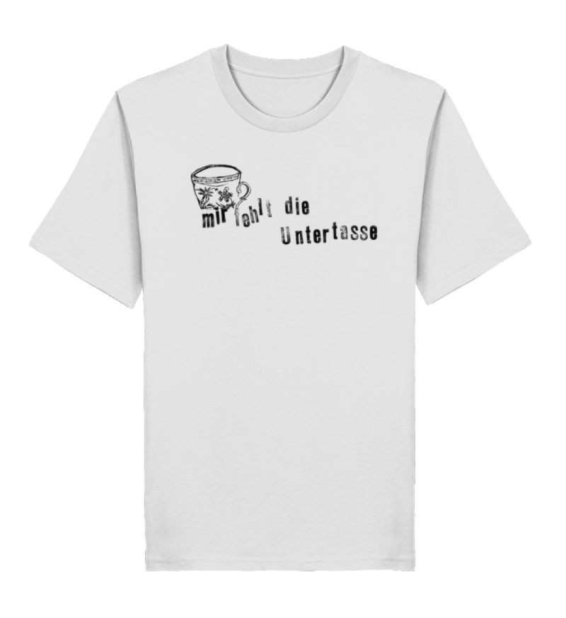 "Mir fehlt die Untertasse" von Raquel Ro - Herren Premium Organic Shirt 2.0 ST/ST-6961