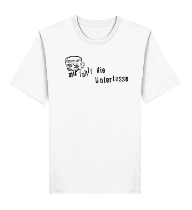 "Mir fehlt die Untertasse" von Raquel Ro - Herren Premium Organic Shirt 2.0 ST/ST-7197