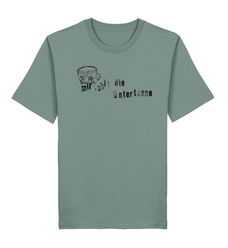 "Mir fehlt die Untertasse" von Raquel Ro - Herren Premium Organic Shirt 2.0 ST/ST-7236