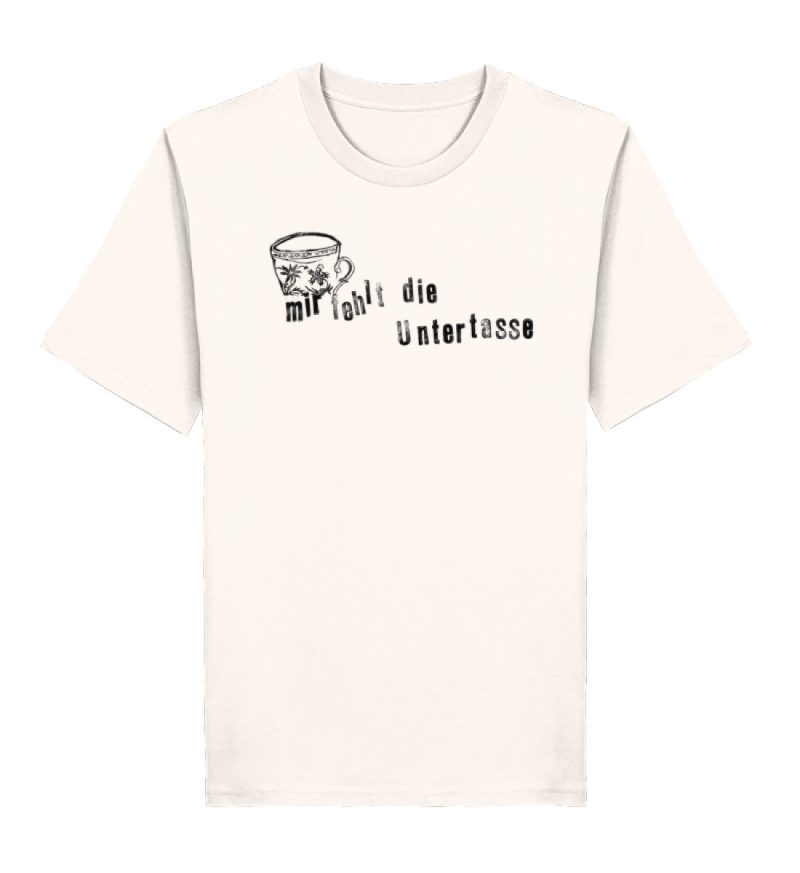 "Mir fehlt die Untertasse" von Raquel Ro - Herren Premium Organic Shirt 2.0 ST/ST-6968