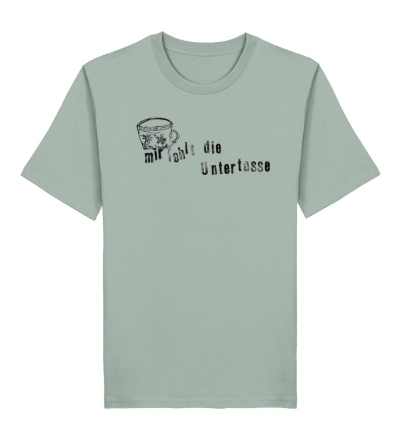 "Mir fehlt die Untertasse" von Raquel Ro - Herren Premium Organic Shirt 2.0 ST/ST-7137