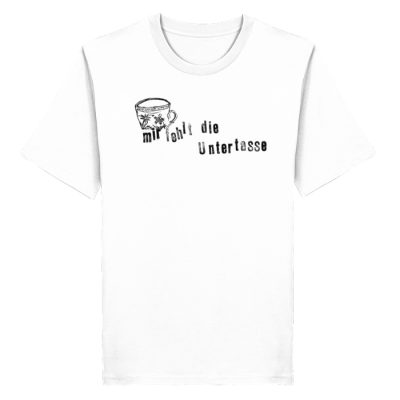 "Mir fehlt die Untertasse" von Raquel Ro - Herren Premium Organic Shirt 2.0 ST/ST-3