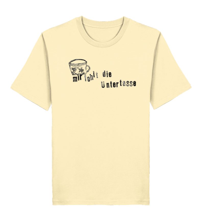 "Mir fehlt die Untertasse" von Raquel Ro - Herren Premium Organic Shirt 2.0 ST/ST-7052